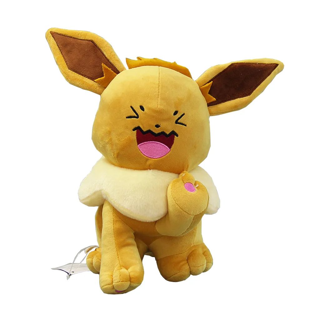 Eevee Милые Иви и Пикачу 30 см плюшевые куклы для животных Куклы Мягкие Детские Подарочные мягкие игрушки в розницу - Цвет: Eevee