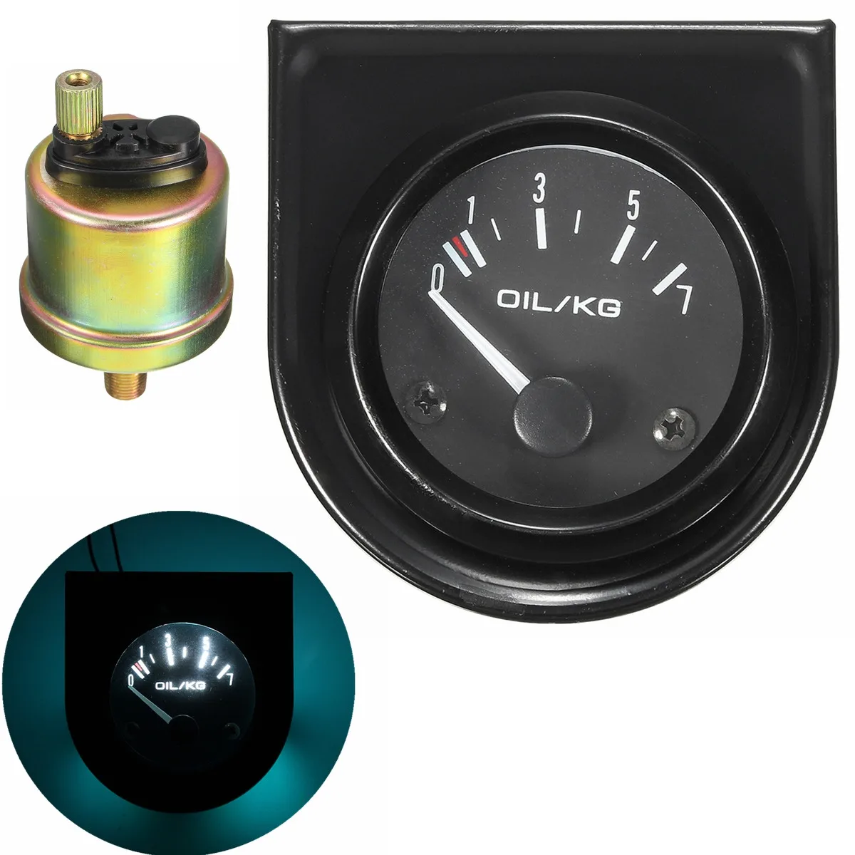 Новый и высококачественный универсальный автомобильный манометр 2 дюйма 52 мм с