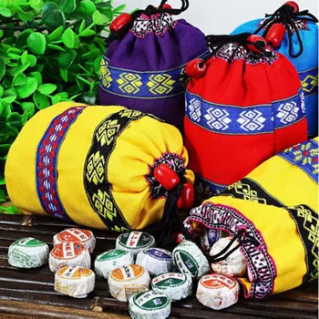 

50pcs Puer Tea 8 Different Flavors 2020 Mini Yunnan Pu-erh Tea Chinese Pu-erh Tea Chai with Gift Bag