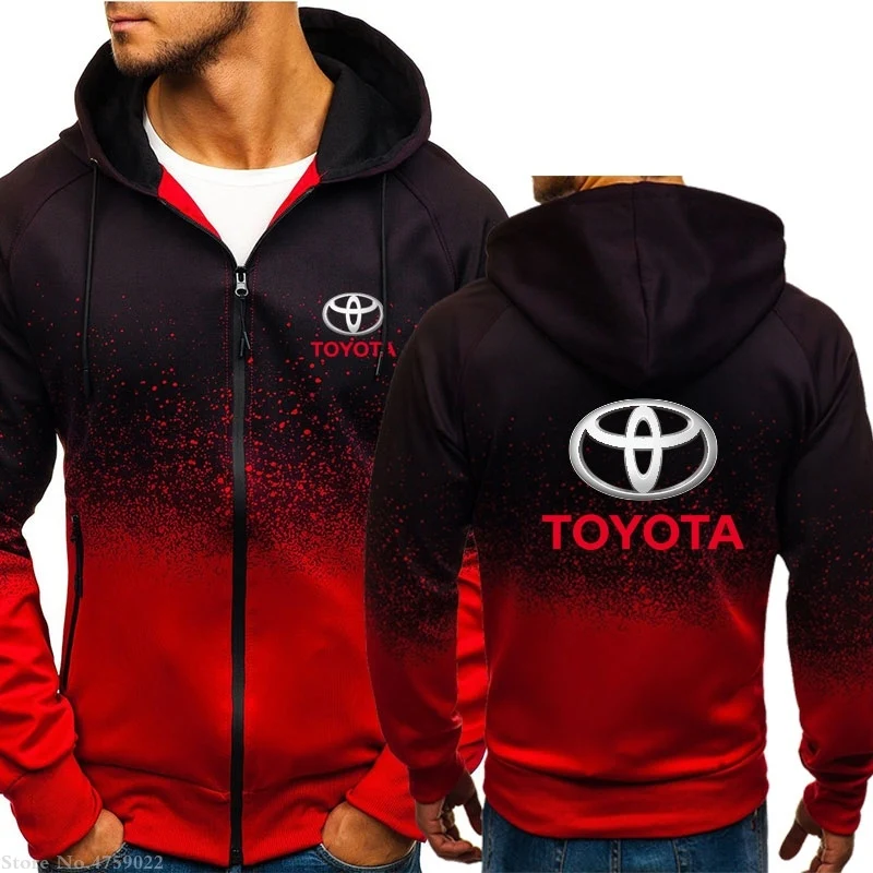 Новый дизайн толстовки мужские с капюшоном Toyota толстовка Брендовые куртки на