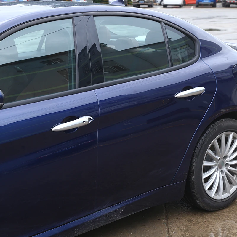 Для Alfa Romeo Giulia 4 двери ABS хром наружная дверная ручка Крышка отделка с отверстием