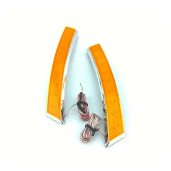 

Parts LED Lights Car Auto 2Pcs DC 12V Wheel Eyebrow Turn Signal Indicator