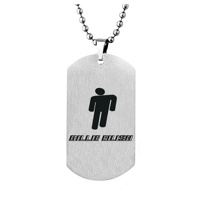 Ювелирные изделия в стиле хип-хоп Billie Eilish, ожерелье для женщин и мужчин из нержавеющей стали, ожерелье с шариками для женщин и мужчин, колье для женщин, подарки для фанатов