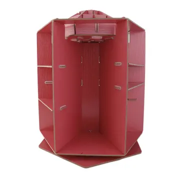 

Wooden 360 Degrees Rotatable Makeup Cosmetics Jewelry Storage Box Case Organizer For Cosmetics Dresser Desktop