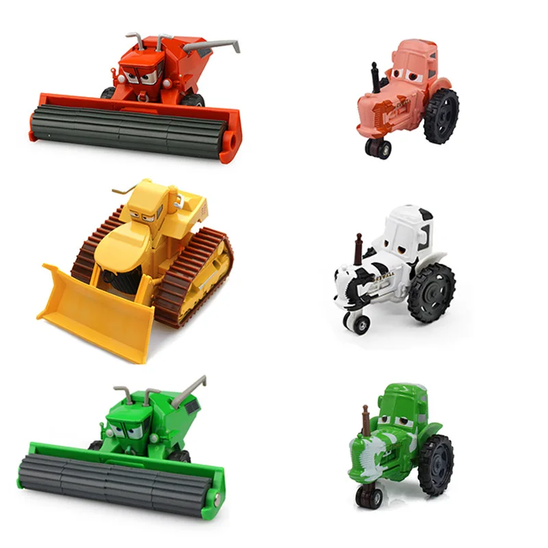 Disney Pixar Cars 2 3 Frank y Tractor fundición de Metal coche en miniatura de aleación de año nuevo juguete de regalo para chico