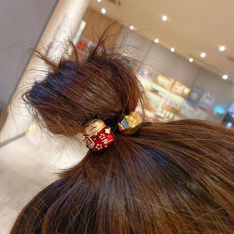 Cartoon Animal Hair Tie Bear Rabbit Bunny Elastic Bands for Women Girl Cute  Korean Rubber Rope Hair Accessories - AliExpress
