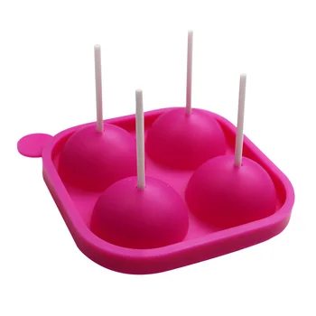 

4 hole round bar ice hockey puck silicone chocolate mold, silicone lollipop mold