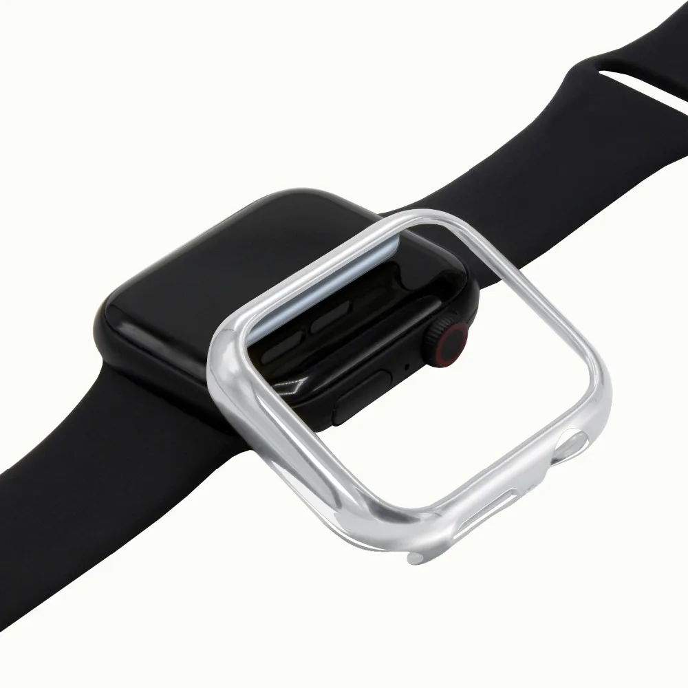 Защитный чехол для Apple Watch, версии 5/4/3/2/1 40 мм 44 мм пластиковая рама ПК чехол s для наручных часов iWatch, версия 3, 2, 42 мм, 38 мм