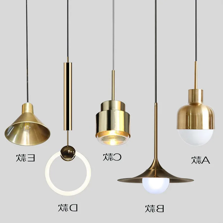 

Loft Pendant Lamp Modern Nordic Dining Room Living Room Restaurant Cafe Club Bedroom Bar Hall Pendant Light Bed deco maison