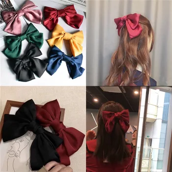 

Wild big bow hairpin Mori temperament tie hair accessories back bow hairpin