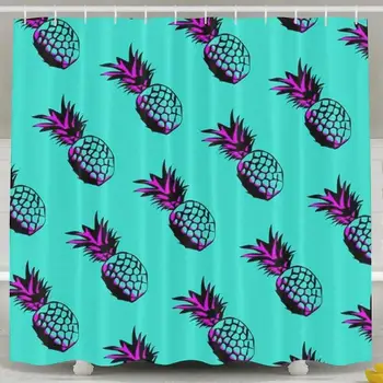 

Pineapple Shower Curtain, Custom Waterproof Fabric Shower Curtain Sets Decoration 72 x 72
