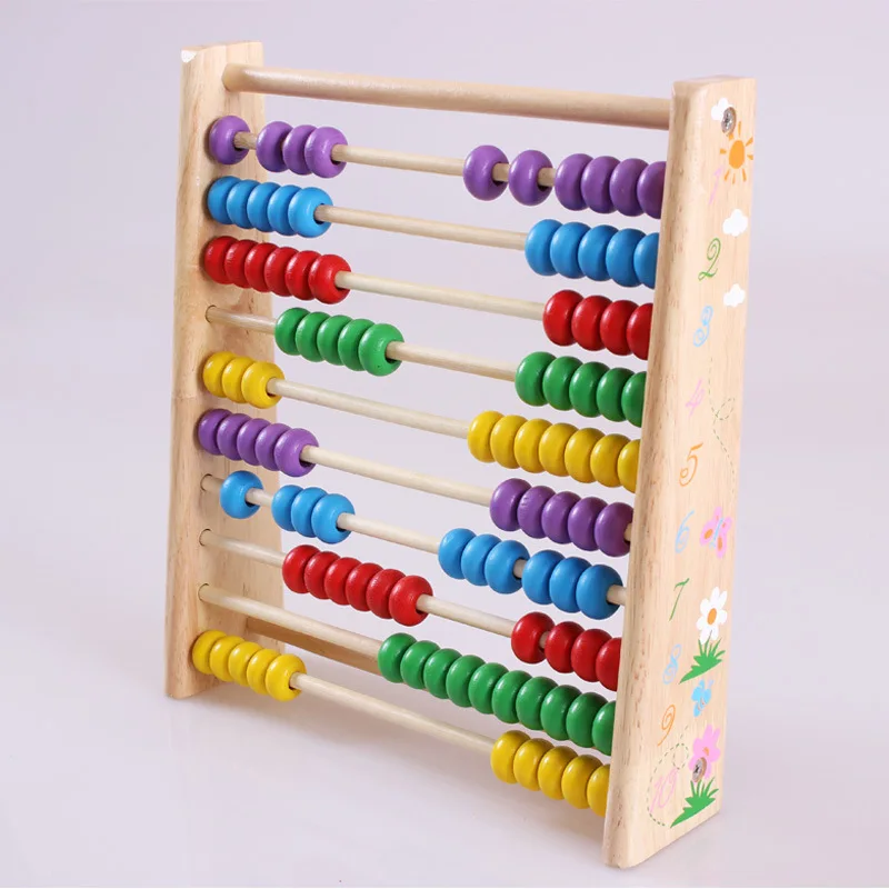 

Children Early Education Abacus Wooden Beads Calculation Frame Abacus Calculation Mathematics Arithmetic Teaching Aids Baby Educ