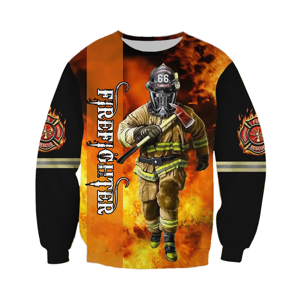 sweatshirt Новинка, костюм пожарного с 3D принтом, костюм пожарного, косплей, толстовка с капюшоном для мужчин/женщин, вечерние костюмы, Мужская Уличная одежда, хорошее качество, толстовки 05 - Цвет: sweatshirt