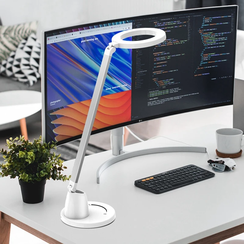 Горячая XD-LED настольная лампа, забота о глазу настольные лампы, диммируемая офисная лампа с usb зарядным портом, 7 уровней яркости, контроль давления, W