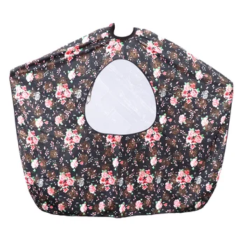 

Salon Professional Hair Styling Cape Colorfulife Hair Cutting Rose Waterproof Hairdresser Wai Cloth with Viewing Window Barber G