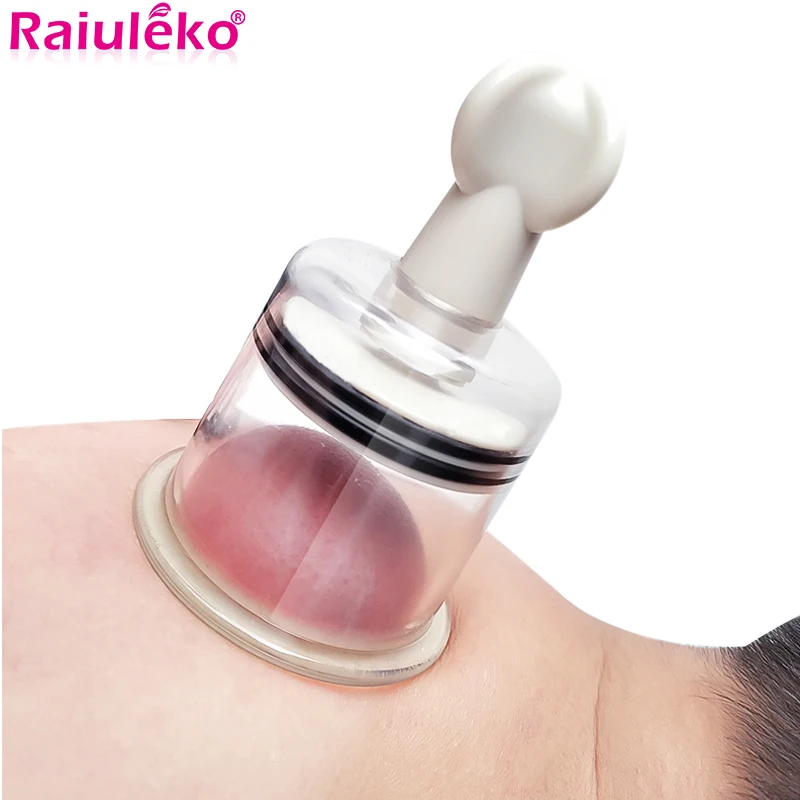 Vacuum Cupping Set 4 Size Rotating Handle Vacuum Body Massage Cans Suction Enhancer Anti Cellulite Acupuncture Vacuum Cupping Cups Nipple Enlarger