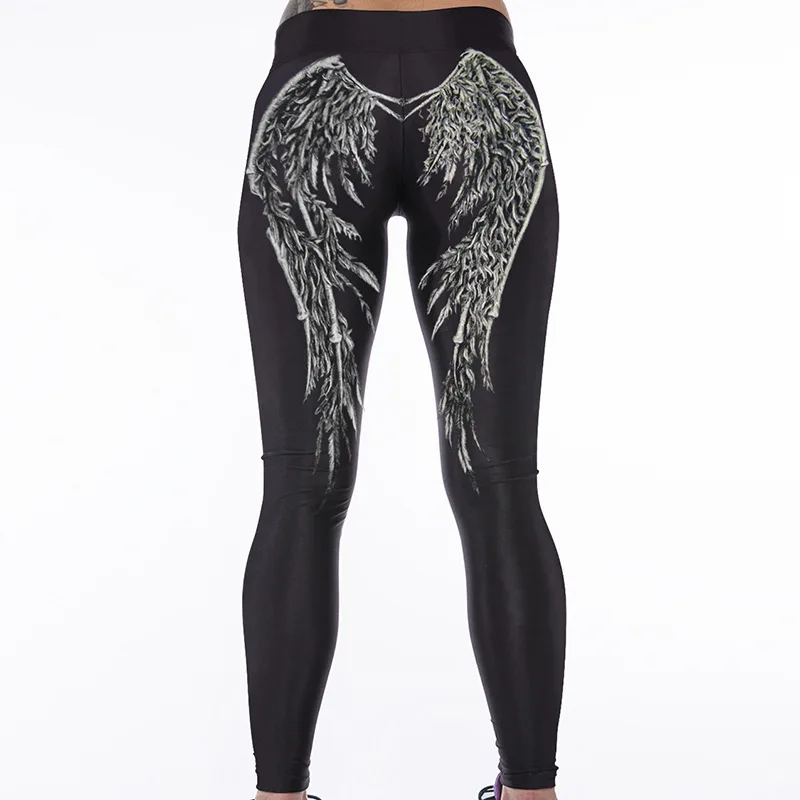 18 стилей 3D леггинсы для фитнеса с принтом женские брюки пуш-размера S-4XL эластичные леггинсы с высокой талией женские спортивные облегающие Лосины - Цвет: A18