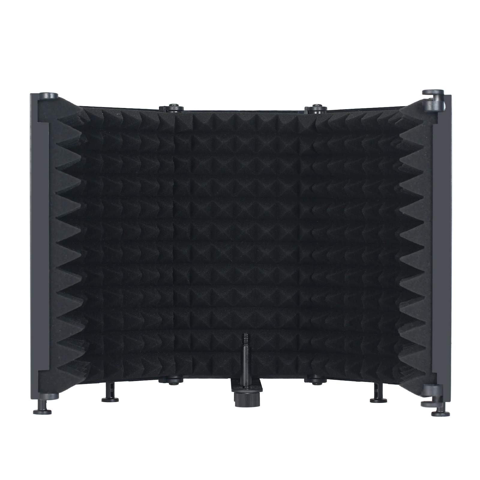 Professional Microphone Isolation Shield 5Panel Foldable Wind Screen for Recording Studio Foldable High-Density Absorbing Sponge headset with mic