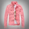 Jeans Coats Jacket Men's Korean Style Spring and Autumn Denim Jacket Slim Long-sleeved Casual Denim Jacket Solid Color Young Boy 6