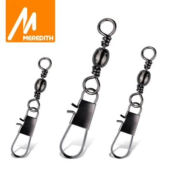 BIG PROMO ❤️ MEREDITH 50pcs Swivels Interlock Snap Fishing Lure Tackles Gear Accessories Connector Swivels Pin Bearing Rolling Solid Tackle - discount item 15% OFF Sports & Entertainment