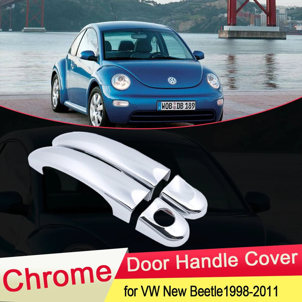 Для Volkswagen VW New Beetle 1998 ~ 2011 хромированная дверная ручка Крышка отделка Catch