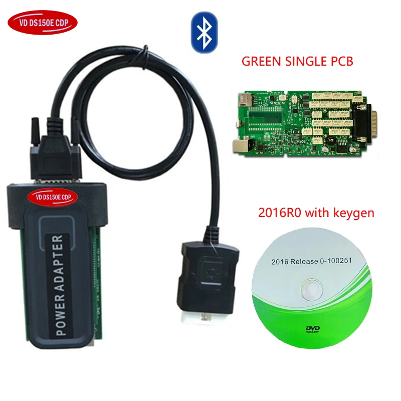 

2019 Newest 2016.R0 with keygen for delphis vd ds150e cdp bluetooth car truck vd tcs cdp pro plus for autocoms obd2 Scanner tool