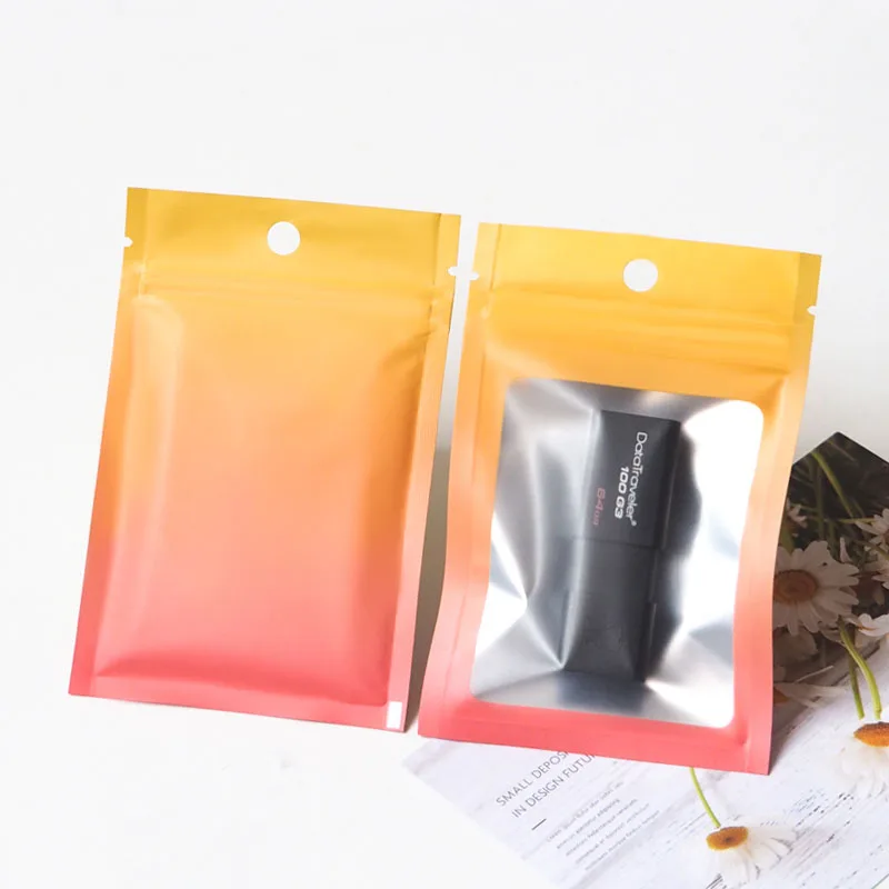100 PCS Matte Black Mylar Bags - 6.3 x 8.6 Inches Black Resealable