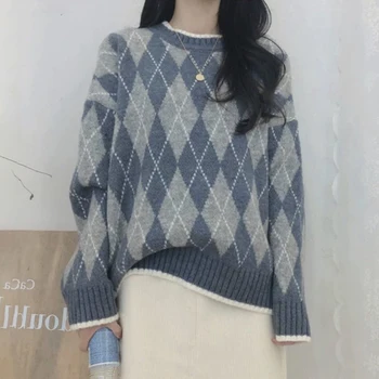 

2020 Autumn Winter Casual Knitted Women Sweater Warm Loose Feamle Pullover Ladies Knit Jumper pull