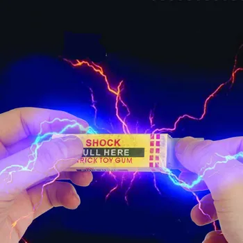 

1pc Novelty Anti-stress Electric Shock Joke Toys Safety Trick Practical Chewing Gum Fantastic Party Toy for friends Game