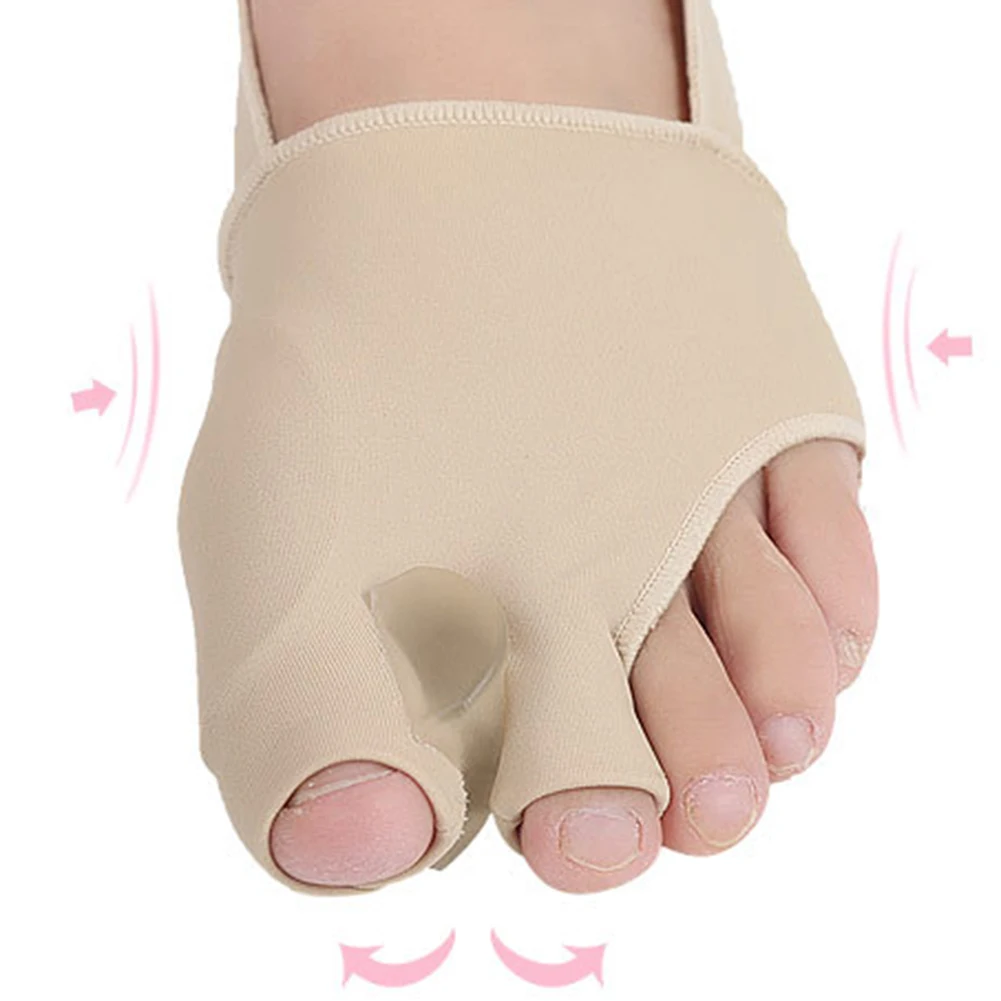 1pair Comfortable Soft Straightener Toe Separator Corrector Thumb Protector Toe Feet Care Adjuster hallux valgus Foot Care Tool