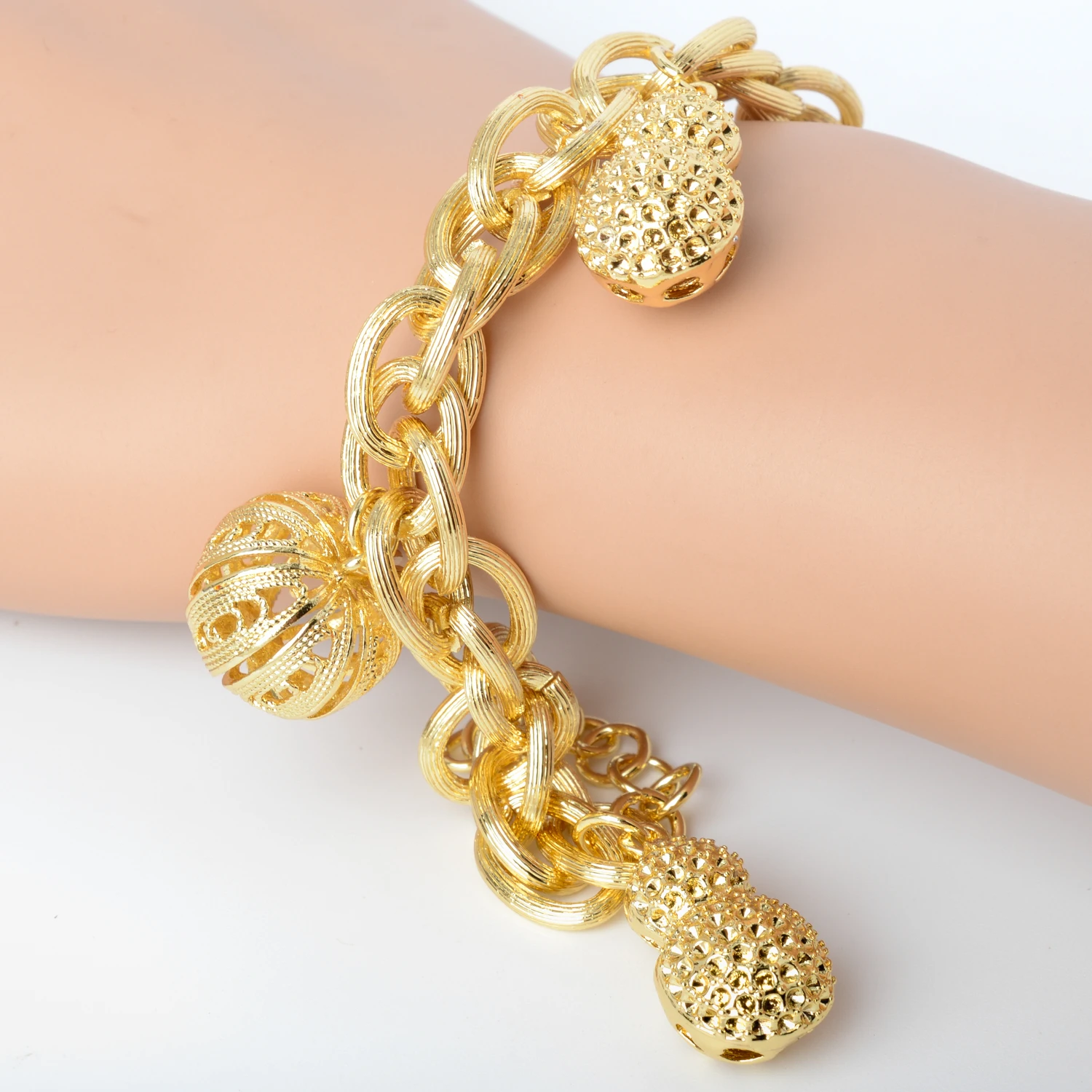 Sunny Jewelry Fashion Cute Charm Bracelets Pumpkin Gourd For Women Hand Chains Link Chain For Engagement Gift bracelet jewelry,shell charm bracelets