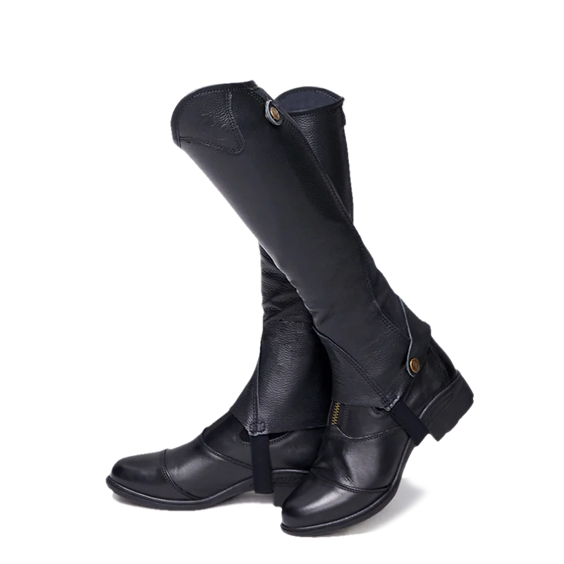 half-chaps  Leather half-chaps for men and women, comfortable and breathable Knight equipment  Protect knight leg 6