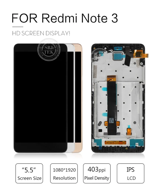 Pantalla táctil LCD para Xiaomi Redmi Note 3, digitalizador de 5,5  pulgadas, 150MM, versión MT HELIO X10, piezas de repuesto - AliExpress