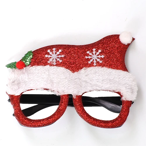 Christmas hat Рождественские украшения игрушки для взрослых и детей Санта-Клаус Снеговик рога очки Рождественские декоративные очки - Цвет: Christmas hat