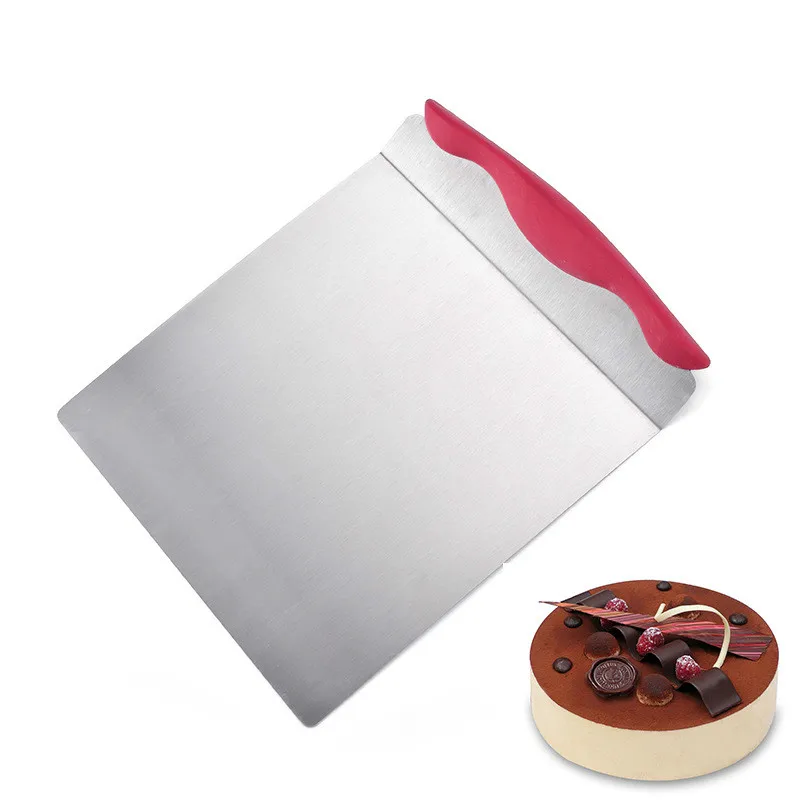1PCS Stainless Steel Cake Spatula Pizza Transfer Baking Tool Sausage Powder Scraper Moving Mounted