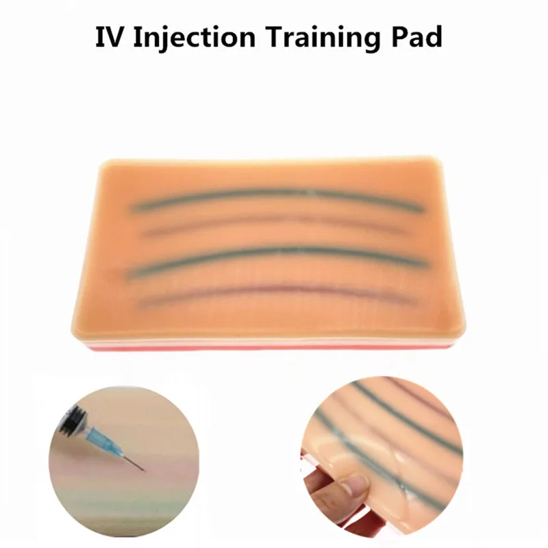1pcs Venipuncture IV Injection Training Pad Silicone Human Skin Suture Model | Канцтовары для офиса и дома