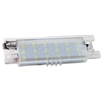 

For Vauxhall Opel Corsa C D Astra H J Vectra C 2 Pcs18 LED Car Number License Plate Lights Auto White Highlight Rear Lamp 12V