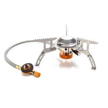 

Outdoor Portable Mini Picnic Gas BBQ Stove Head 3500W Foldable Camping Hiking barbecue Burner Grill Cooker Gear 15 x 7.5CM