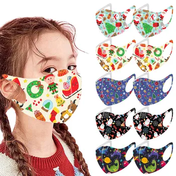

10pc Children Christmas Mouth Mask for ProtectionEarloop Mask For Man Women Adjustable Mask Face Reusable mascarilla masque