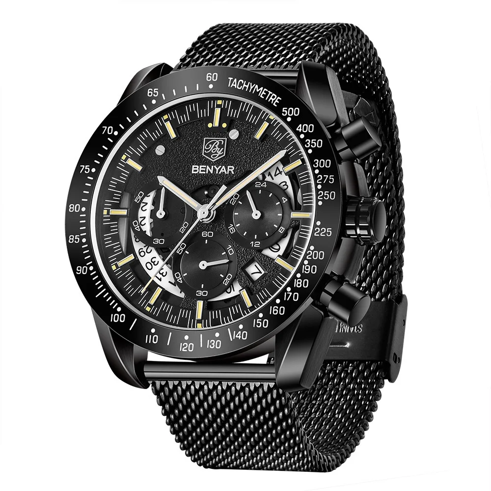 

Jacobin benyar Table-Style Multi-functional Waterproof Sports Quartz Watch MEN'S Table Watch5120