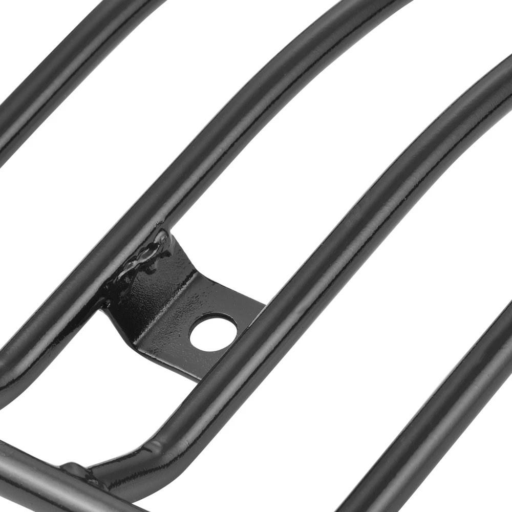 Portapacchi Posteriore In Metallo Per Moto – Curvo, Adatto Per XL883/1200 E Chopper – Colore Nero, Dimensioni 36,5x14,5 Cm - 4