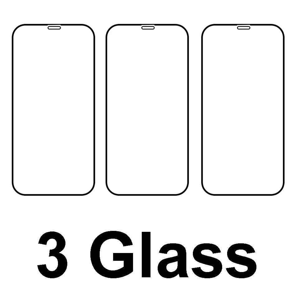 6 in 1 Tempered Glass For iphone 12 Pro Max Screen Protector 3D Camera Lens Glass Full Cover Film For iphone 12 mini Glass phone glass protector Screen Protectors