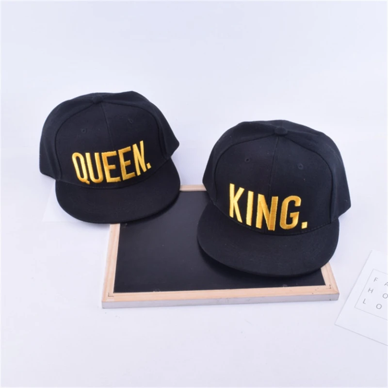KING QUEEN бейсболки с вышивкой Lover для мужчин и женщин бейсболка чёрная хип-хоп кепка Snapback шапки, chapeau Мужская кепка hat0031