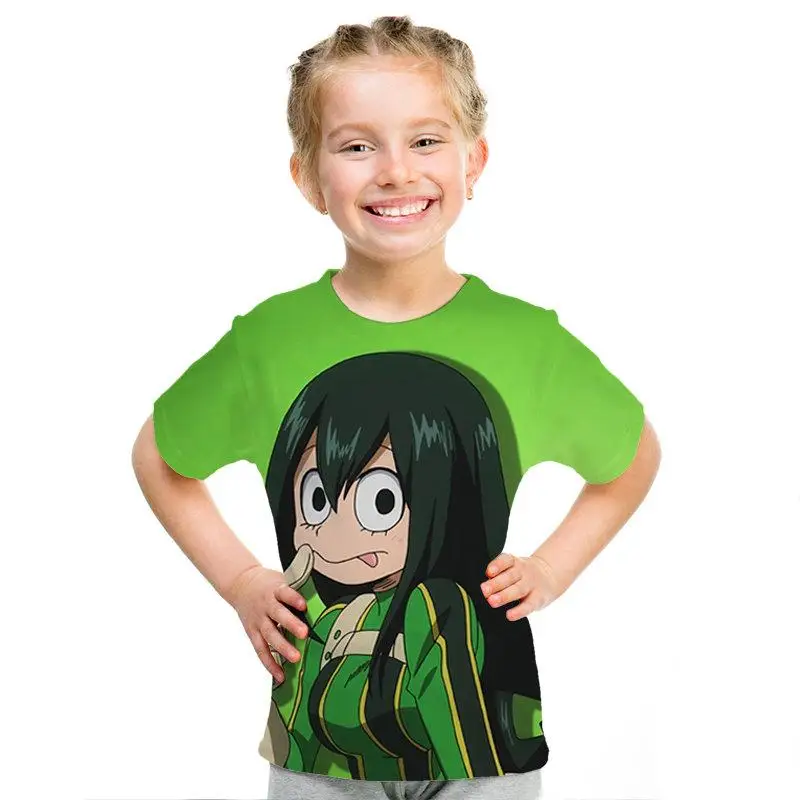 Крутой милый аниме patrn 3D impresin ropa para nios hombres/nias nios camiseta 3D calle moda nios camiseta