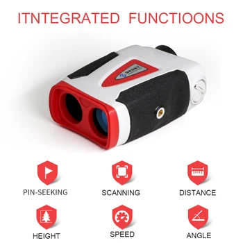 

Bosean Laser Rangefinder Golf Flag-Lock Pin-Seeker Distance Meter 7X Continuous Scan, 5 Modes with Free Battery
