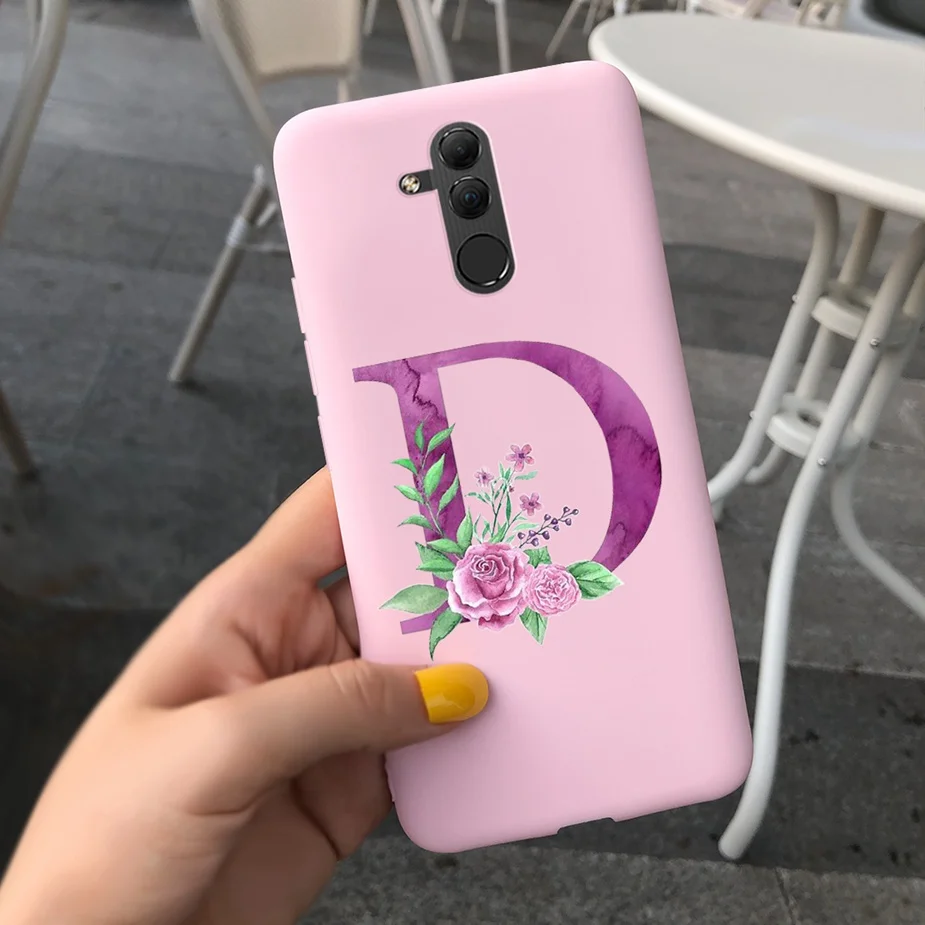 Cute Silicone Letter Phone Case - Soft Protective Cover