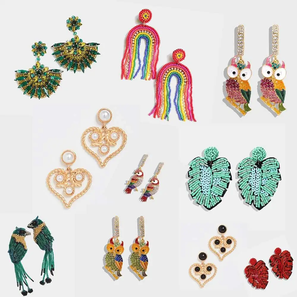 Богемные висячие серьги в виде вишни для женщин этнические Роскошные листьев