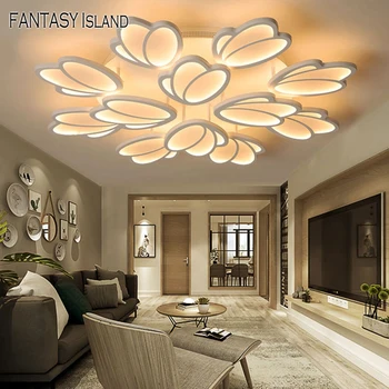 

LED Ceiling Lights post-modern minimalist living room lamps creative Nordic Flower bedroom fixtures restaurant Ceiling lighting