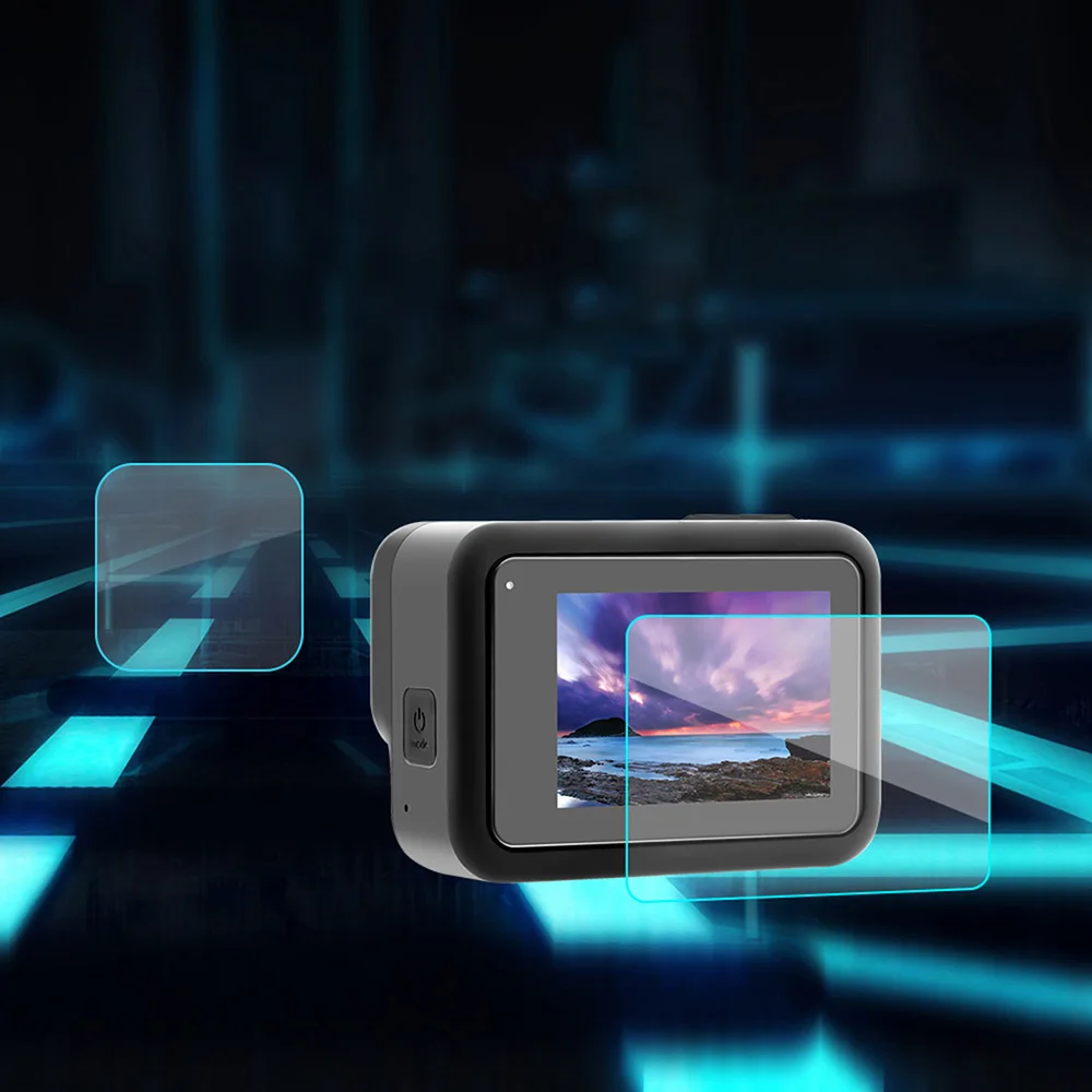 Спортивная защита для экрана камеры Защитная крышка для Gopro Hero 8 черная ультратонкая пленка закаленное стекло Защита экрана против царапин