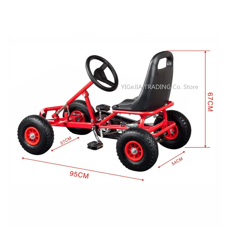 Детская педаль Go Kart для езды на резиновых колесах спортивная гоночная игрушка
